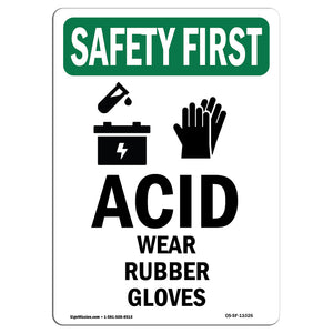 Acid Wear Rubber Gloves