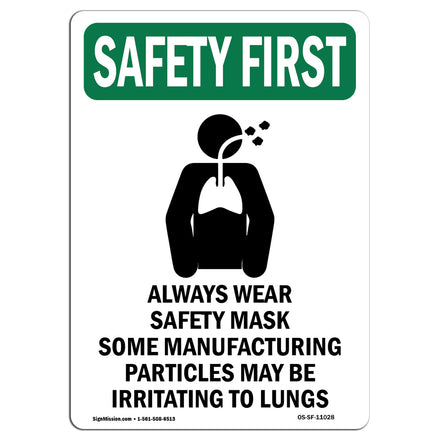 Always Wear Safety Mask Some With Symbol