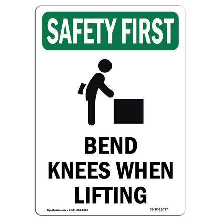 Bend Knees When Lifting Bilingual