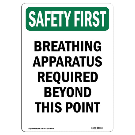 Breathing Apparatus Required Beyond This Point