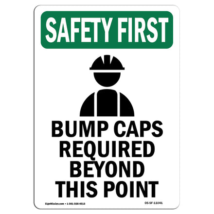 Bump Caps Required Beyond This Point With Symbol