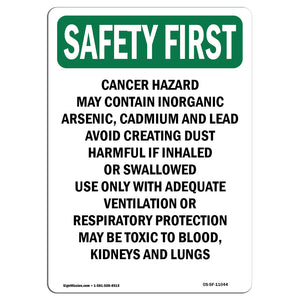 Cancer Hazard May Contain Inorganic Arsenic,