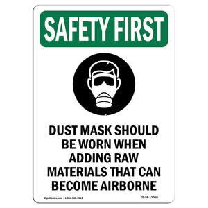 Dust Mask Should Be Worn When With Symbol