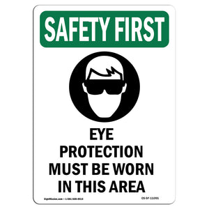 Eye Protection Must Be Worn With Symbol