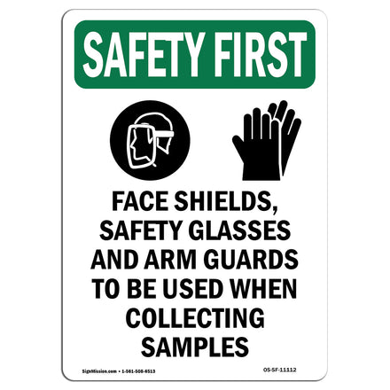 Face Shields, Safety Glasses With Symbol