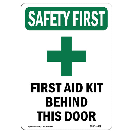 First Aid Kit Behind This Door With Symbol