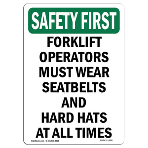 Forklift Operators Must Wear Seatbelts And