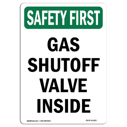 Gas Shutoff Valve Inside