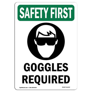 Goggles Required With Symbol