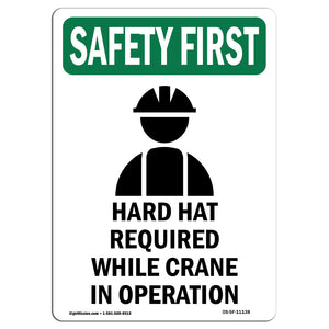 Hard Hat Required Crane Operation