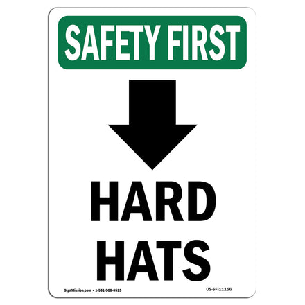 Hard Hats [With Down Arrow] With Symbol