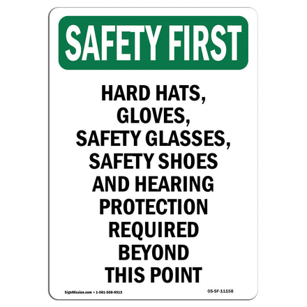 Hard Hats, Gloves, Safety Glasses, Safety