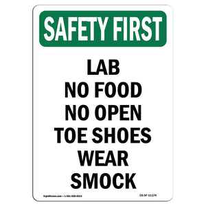 Lab No Food No Open Toe Shoes Wear Smock