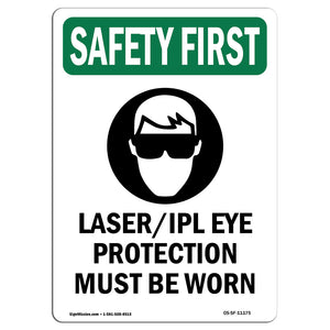 Laser Ipl Eye Protection Must Be Worn With Symbol