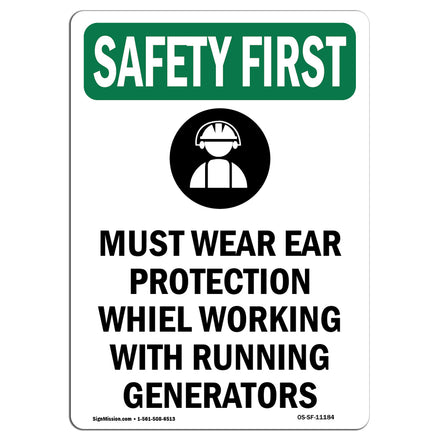 Must Wear Ear Protection While With Symbol