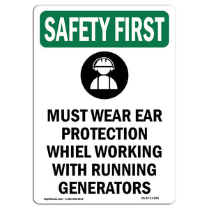 Must Wear Ear Protection While With Symbol