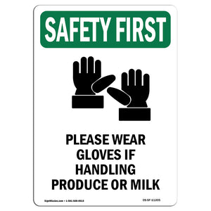 Please Wear Gloves If Handling With Symbol