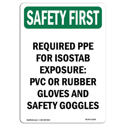 Required PPE For Isostab Exposure