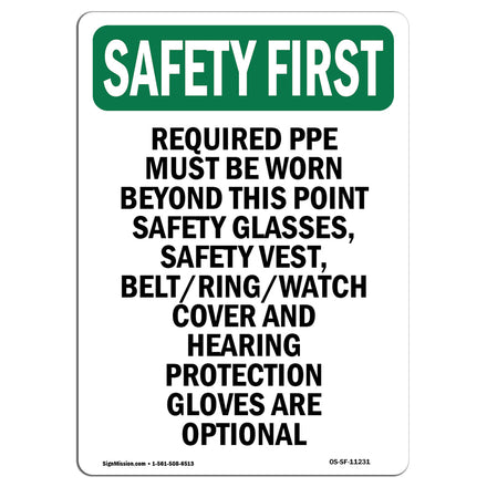Required PPE Must Be Worn Beyond