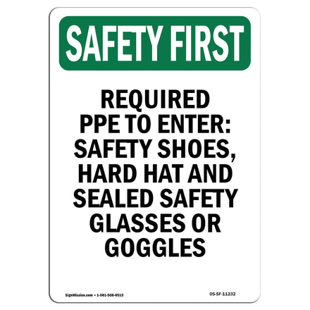 Required PPE To Enter  Safety