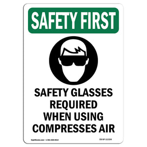 Safety Glasses Required When With Symbol