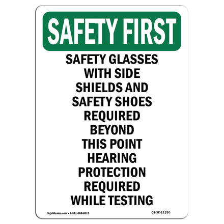 Safety Glasses With Side Shields And Safety