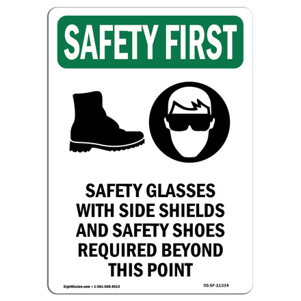 Safety Glasses With Side Shields With Symbol