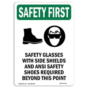 Safety Glasses With Side Shields With Symbol