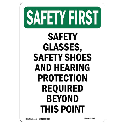 Safety Glasses, Safety Shoes And