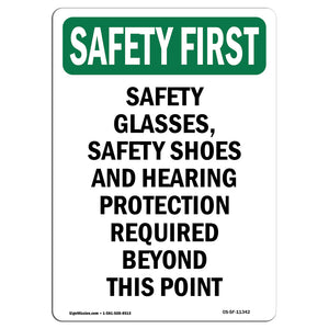 Safety Glasses, Safety Shoes And