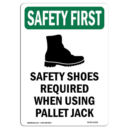 Safety Shoes Required When Using With Symbol