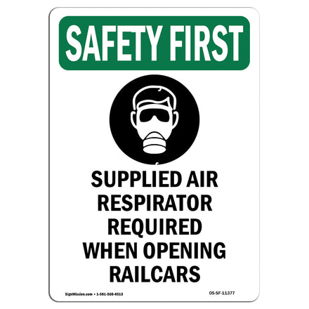 Supplied Air Respirator Required With Symbol