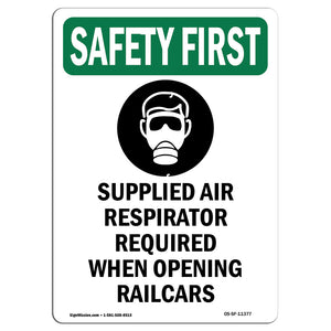 Supplied Air Respirator Required With Symbol