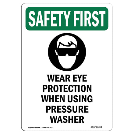 Wear Eye Protection When Using With Symbol