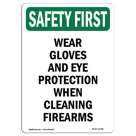 Wear Gloves And Eye Protection