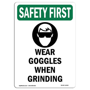 Wear Goggles When Grinding