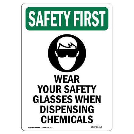 Wear Your Safety Glasses When With Symbol