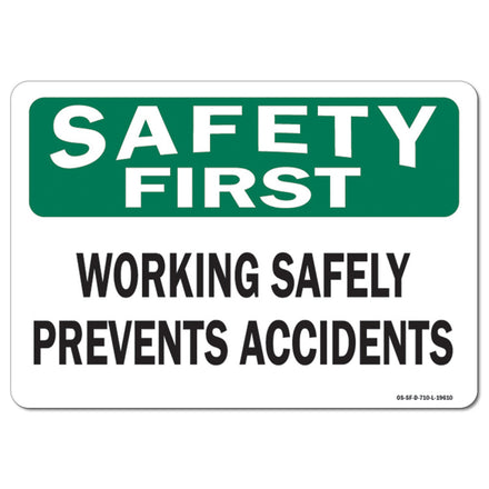 Working Safely Prevents Accidents