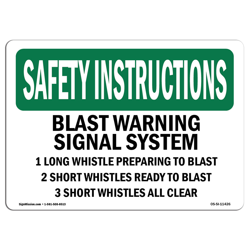 Blast Warning Signal System 1 Long Whistle