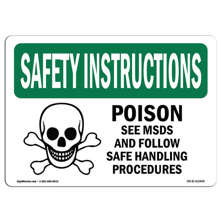 Poison See Msds And Follow Safe With Symbol