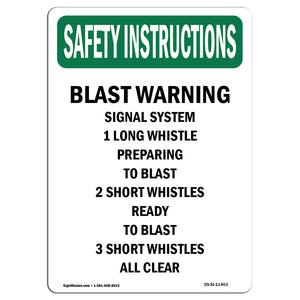 Blast Warning Signal System 1 Long Whistle