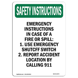 Emergency Instructions In Case Of A Fire