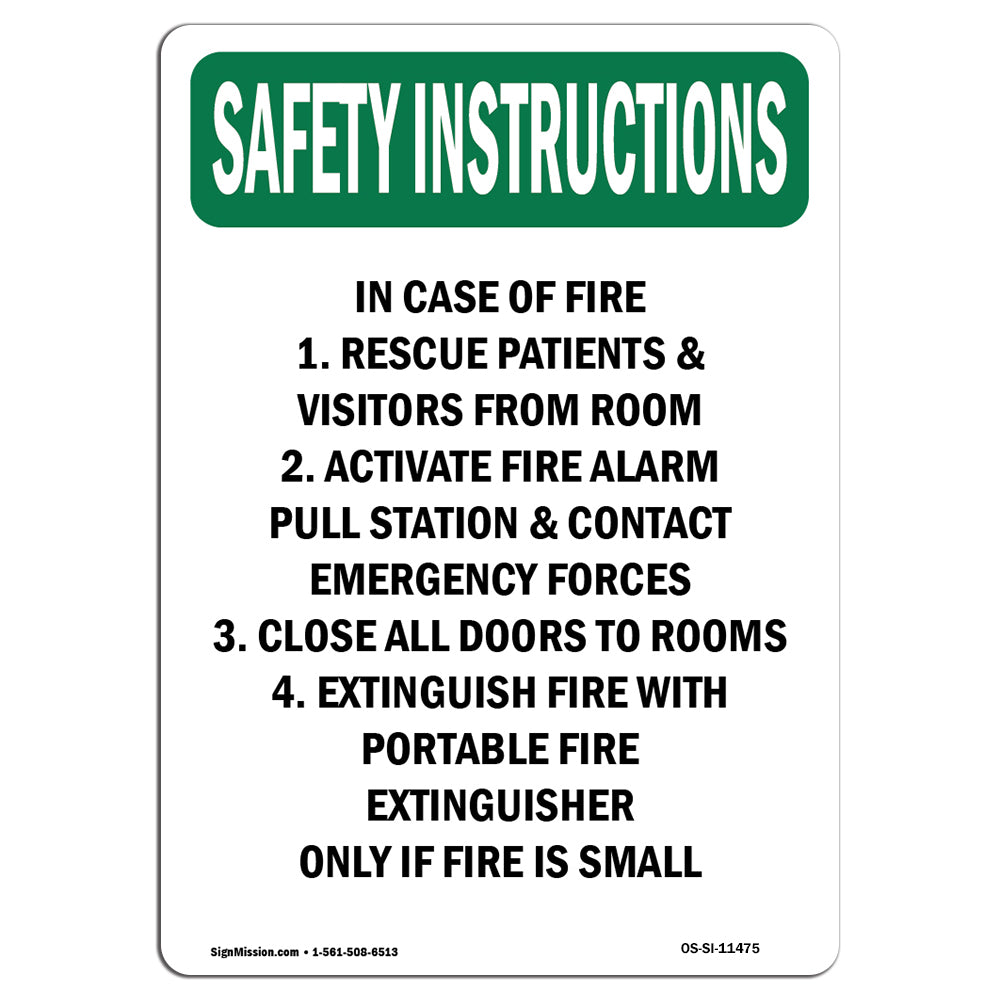 In Case Of Fire 1. Rescue Patients