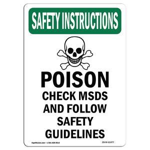 Poison Check Msds And Follow With Symbol