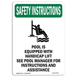 Pool Is Equipped With Handicap With Symbol