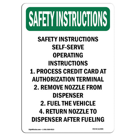 Self-Serve Operating Instructions 1. Process