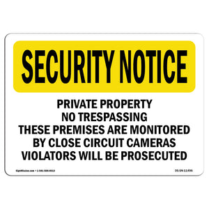 Private Property No Trespassing These Premises