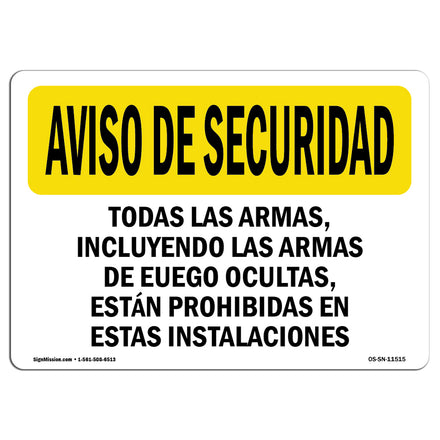 Concealed Firearms Spanish