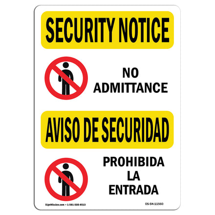 No Admittance Bilingual