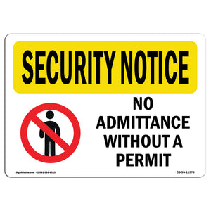No Admittance Without A Permit